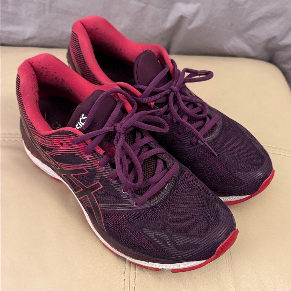 ASICS Women's Sneakers in Purple and Red